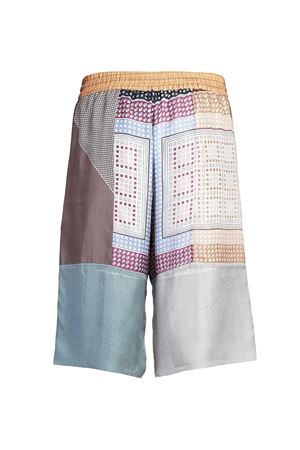 Bermuda multicolore in seta MARINE SERRE | USH005AUWOV0028MU00
